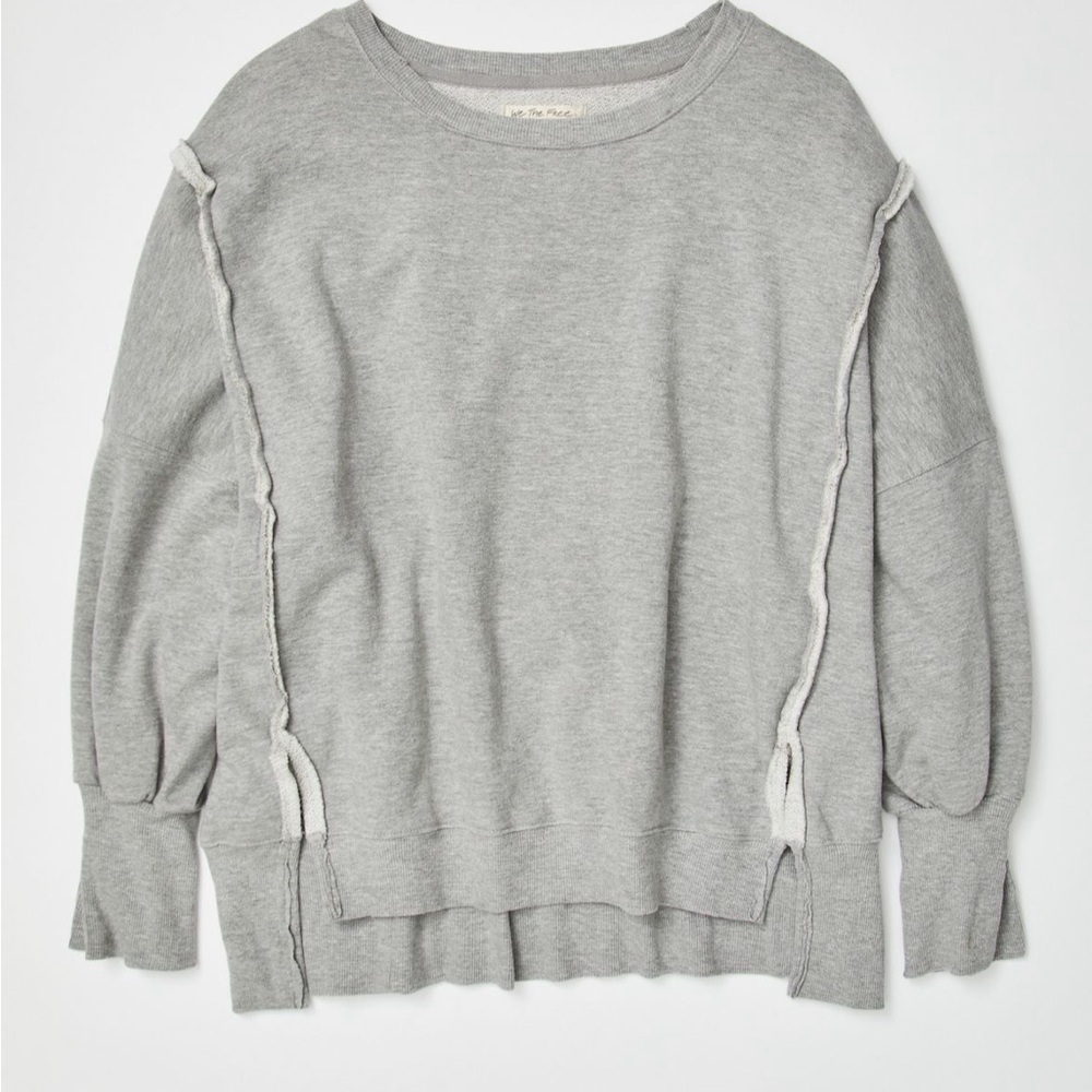 Grey Free People Camden Sweatshirt - NWT